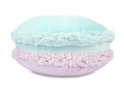 Dětský polštářek 30 cm Makronka mentol-fialová