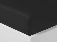 Luxusní saténové prostěradlo 180x200 GEON Černé