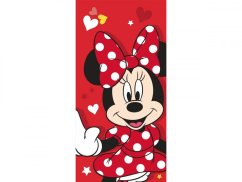 Dětská osuška Minnie Red Heard 70x140
