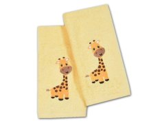 Dětský ručník LILI 30x50 Žirafa žlutá