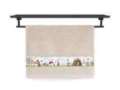 Dětský ručník RUJANA 30x50 Kouzelná louka béžový 400g
