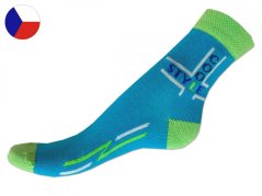 Rotex bavlněné ponožky 32/34 COOL STYLE tyrkys