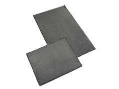 Luxusní koupelnová sada předložek 2 ks Gold tmavě šedá