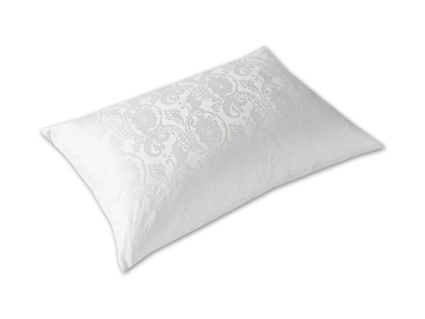 Damaškový povlak na polštář 40x60 EXCELLENT BESTAR Ornament bílý