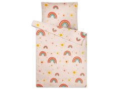 Luxusní mikroplyšové povlečení 140x200, 70x90 Duha