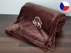 Luxusní deka pro myslivce SLEEP WELL 150x200 hnědá 300g Kanec