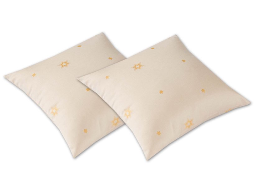 Damaškový povlak na polštář 50x70 EXCELLENT SOPHIA Malé hvězdičky zlaté