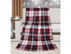 Kempingová deka 150x200 Kostka červená 220g