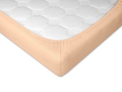 Jersey prostěradlo 100x200 EXCLUSIVE medové