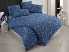Francouzské povlečení bavlna EXCLUSIVE 2x 70x90, 220x200 Gina modrá
