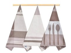 Kuchyňské utěrky EXTRA Příbory 3ks