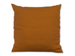 Jednobarevný saténový dekorační polštářek 40x40 Luxury Collection Hnědý