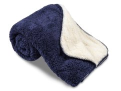 Luxusní deka z mikrovlákna OVEČKA 150x200 Námořnická modrá 500g