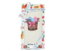 Dárkové balení vaflové utěrky SWAN 1ks Velikonoční košík