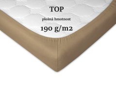 Jersey prostěradlo 200x220 EXCLUSIVE opál