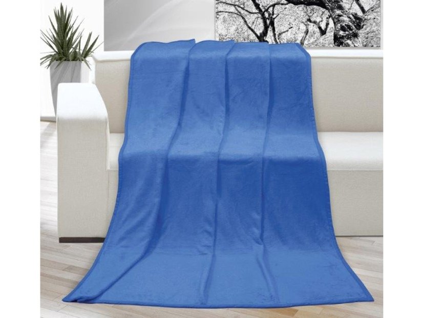 Luxusní dětská deka mikroplyš 100x150 Modrá 400g