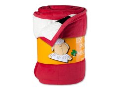 Prošívaná deka Ovečka 590g bordó/bílá 150x200