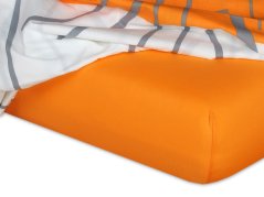 Jersey prostěradlo 80x220 EXCLUSIVE pomerančové 