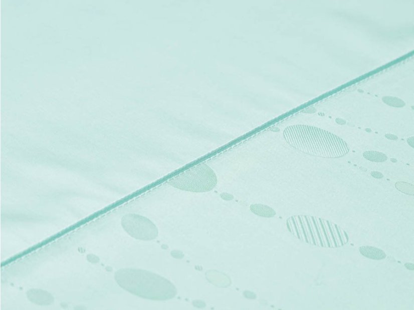 Damaškový povlak na polštář 50x70 EXCELLENT TENCEL Perlový sen zelinkavý