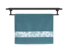 Froté osuška 70x140 NORA TISK 450g Vločky petrolej