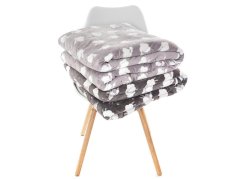 Dětská beránková deka 150x200 Ovečky tmavě šedá/antracit