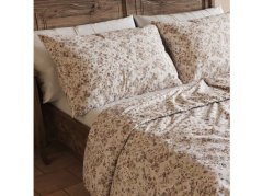 Bavlněný povlak na polštář EXCLUSIVE 50x70 Kvítí béžové