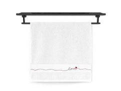 Froté ručník 50x100 NORA TISK 450g Love bílé