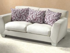 Bavlněný povlak na polštář 70x90 KOMFORT Iluze bordó