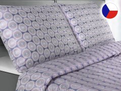 Damaškové povlečení EXCELLENT 70x90, 140x200 DIAMANT Mandalka fialová