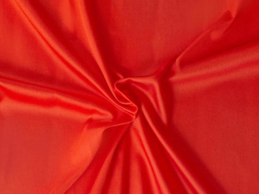 Luxusní saténové prostěradlo 90x200 červené