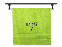 Osuška pro sportovce se jménem 70x140 pistáciová