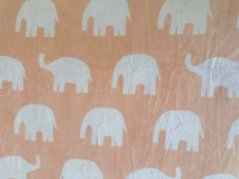 Luxusní deka s beránkem 140x200 mikroflanel TISK Sloni