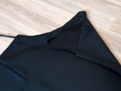 Kuchařská zástěra pro muže černá 72x100 + jméno na přání