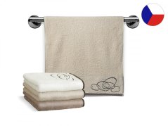 Froté osuška 70x140 NORA 450g Elipsy béžové