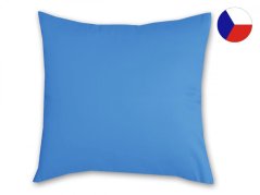 Jednobarevný povlak na polštář bavlněný 70x90 KOMFORT modrý