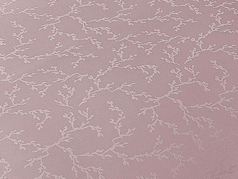 Damaškový povlak na polštář 70x90 EXCELLENT TENCEL Větvičky starorůžové