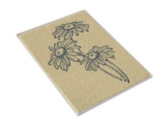 Malý kuchyňský ručník 35x50 ZARA 450g Kopretiny žlutošedý