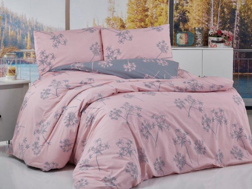 Bavlněný povlak na polštář 45x60 EXCLUSIVE Liana pink