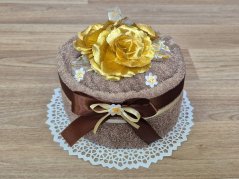 Malý dort z ručníku SAM béžový