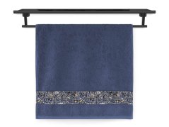 Froté osuška 70x140 NORA TISK 450g Domečky noc hvězdná obloha