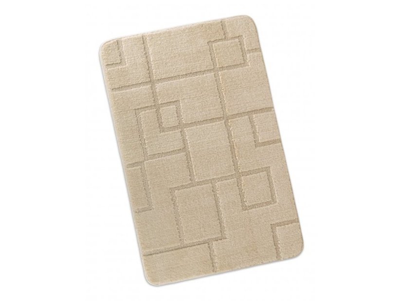 Koupelnové předložky set 2 ks Obdélníky smetanové