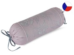 Luxusní dekorační povlak na polštář válec 15x35 EXCELLENT GRACE Pivoňky růžové