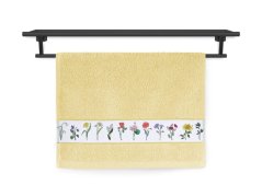 Malý ručník 30x50 RUJANA 400g Květinový herbář žlutý