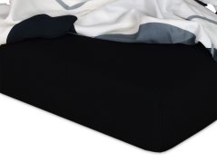 Jersey prostěradlo 80x220 EXCLUSIVE černé