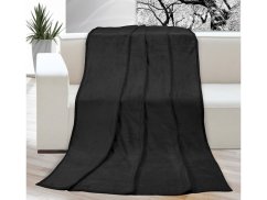Luxusní deka mikroplyš 150x200 Černá 400g