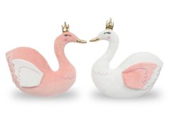 Dětský plyšák / polštářek Labuť růžová 43