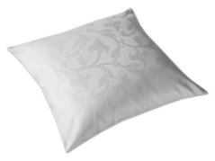 Luxusní damaškový povlak na polštář 40x40 Rokoko šedé