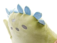 Dětský polštářek/plyšák Dinosaurus zelený 40 cm