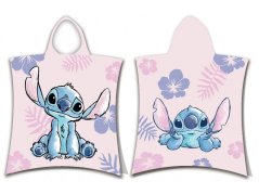 Dětské froté pončo/osuška Lilo a Stitch pink