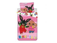 Dětské povlečení 140x200, 70x90 Králíček Bing Playing together